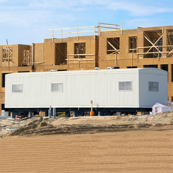 we provide delivery and set-up of our construction trailers for your convenience